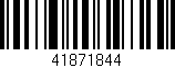 Código de barras (EAN, GTIN, SKU, ISBN): '41871844'