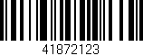 Código de barras (EAN, GTIN, SKU, ISBN): '41872123'