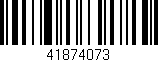 Código de barras (EAN, GTIN, SKU, ISBN): '41874073'