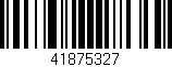 Código de barras (EAN, GTIN, SKU, ISBN): '41875327'