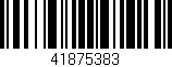 Código de barras (EAN, GTIN, SKU, ISBN): '41875383'