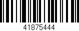 Código de barras (EAN, GTIN, SKU, ISBN): '41875444'