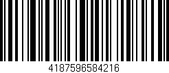 Código de barras (EAN, GTIN, SKU, ISBN): '4187596584216'