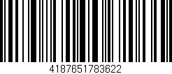 Código de barras (EAN, GTIN, SKU, ISBN): '4187651783622'