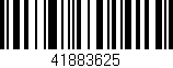 Código de barras (EAN, GTIN, SKU, ISBN): '41883625'