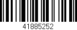 Código de barras (EAN, GTIN, SKU, ISBN): '41885252'