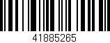 Código de barras (EAN, GTIN, SKU, ISBN): '41885265'