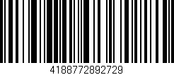 Código de barras (EAN, GTIN, SKU, ISBN): '4188772892729'