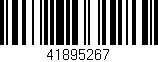 Código de barras (EAN, GTIN, SKU, ISBN): '41895267'