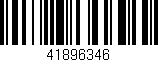 Código de barras (EAN, GTIN, SKU, ISBN): '41896346'