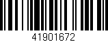 Código de barras (EAN, GTIN, SKU, ISBN): '41901672'