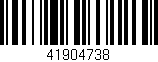 Código de barras (EAN, GTIN, SKU, ISBN): '41904738'