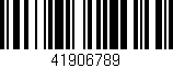 Código de barras (EAN, GTIN, SKU, ISBN): '41906789'