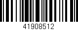 Código de barras (EAN, GTIN, SKU, ISBN): '41908512'