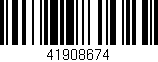 Código de barras (EAN, GTIN, SKU, ISBN): '41908674'