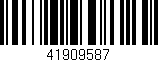 Código de barras (EAN, GTIN, SKU, ISBN): '41909587'