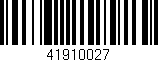 Código de barras (EAN, GTIN, SKU, ISBN): '41910027'