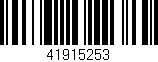 Código de barras (EAN, GTIN, SKU, ISBN): '41915253'