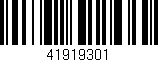 Código de barras (EAN, GTIN, SKU, ISBN): '41919301'