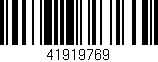 Código de barras (EAN, GTIN, SKU, ISBN): '41919769'