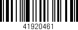 Código de barras (EAN, GTIN, SKU, ISBN): '41920461'