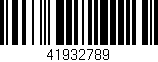 Código de barras (EAN, GTIN, SKU, ISBN): '41932789'