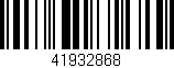 Código de barras (EAN, GTIN, SKU, ISBN): '41932868'