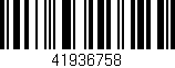 Código de barras (EAN, GTIN, SKU, ISBN): '41936758'