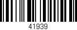 Código de barras (EAN, GTIN, SKU, ISBN): '41939'