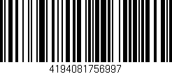 Código de barras (EAN, GTIN, SKU, ISBN): '4194081756997'