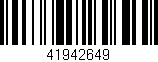 Código de barras (EAN, GTIN, SKU, ISBN): '41942649'
