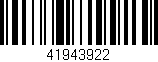 Código de barras (EAN, GTIN, SKU, ISBN): '41943922'