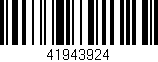 Código de barras (EAN, GTIN, SKU, ISBN): '41943924'