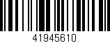 Código de barras (EAN, GTIN, SKU, ISBN): '41945610'