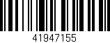 Código de barras (EAN, GTIN, SKU, ISBN): '41947155'