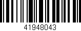 Código de barras (EAN, GTIN, SKU, ISBN): '41948043'