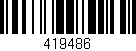 Código de barras (EAN, GTIN, SKU, ISBN): '419486'