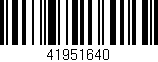 Código de barras (EAN, GTIN, SKU, ISBN): '41951640'