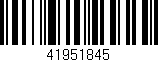 Código de barras (EAN, GTIN, SKU, ISBN): '41951845'