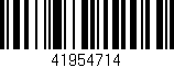 Código de barras (EAN, GTIN, SKU, ISBN): '41954714'