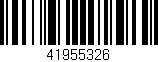 Código de barras (EAN, GTIN, SKU, ISBN): '41955326'