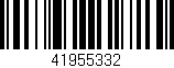 Código de barras (EAN, GTIN, SKU, ISBN): '41955332'