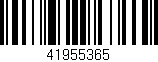 Código de barras (EAN, GTIN, SKU, ISBN): '41955365'