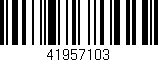 Código de barras (EAN, GTIN, SKU, ISBN): '41957103'