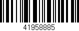 Código de barras (EAN, GTIN, SKU, ISBN): '41958885'