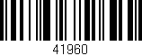 Código de barras (EAN, GTIN, SKU, ISBN): '41960'