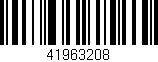 Código de barras (EAN, GTIN, SKU, ISBN): '41963208'