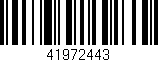 Código de barras (EAN, GTIN, SKU, ISBN): '41972443'