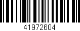 Código de barras (EAN, GTIN, SKU, ISBN): '41972604'