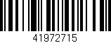 Código de barras (EAN, GTIN, SKU, ISBN): '41972715'